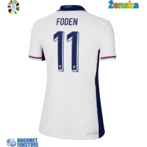 Engleska Phil Foden #11 Domaci Dres za Ženska EP 2024 Kratak Rukav